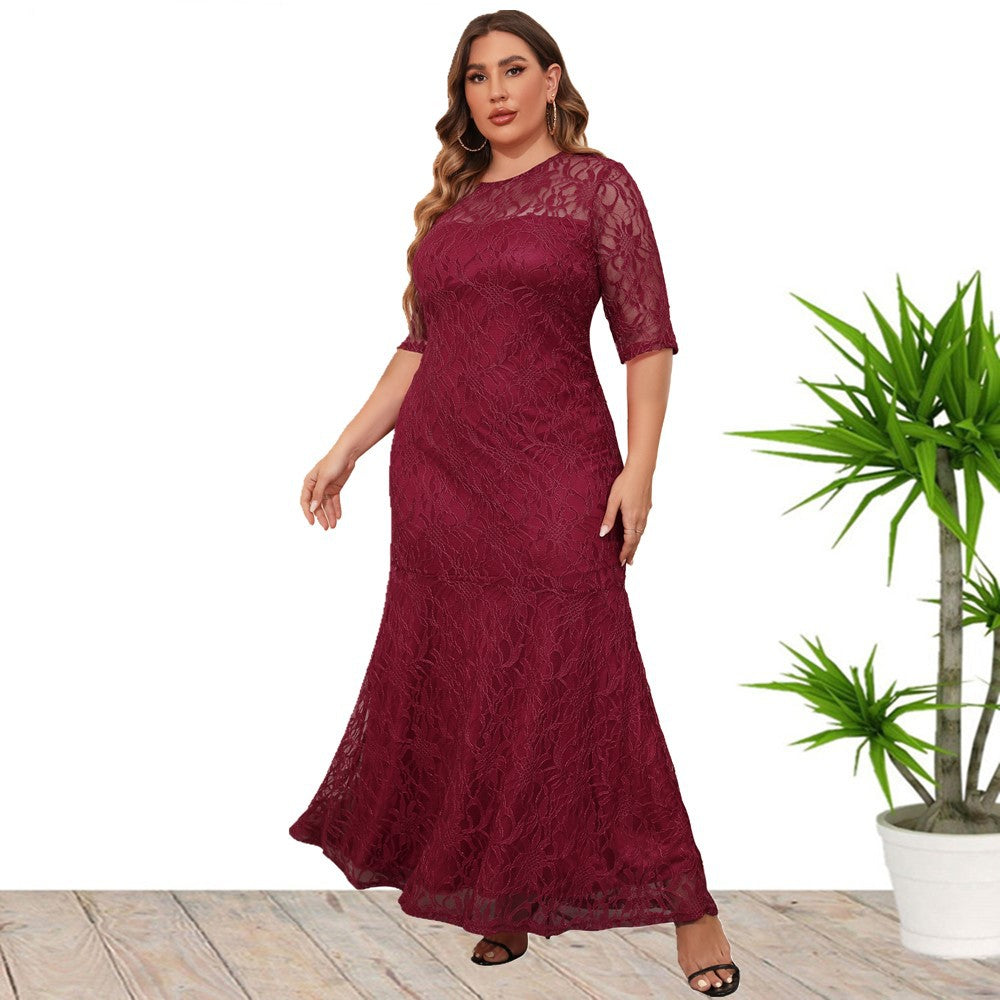 Elegant Evening Gown Bridesmaid Curvy Dresses Wholesale Plus Size Clothing