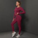 Sports Tops & Tight Buttocks Leggings Seamless Yoga Suits Wholesale Activewear Sets