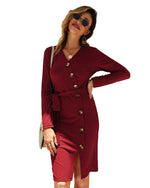 Solid Color Fashion Wholesale Dress Vendors Lady