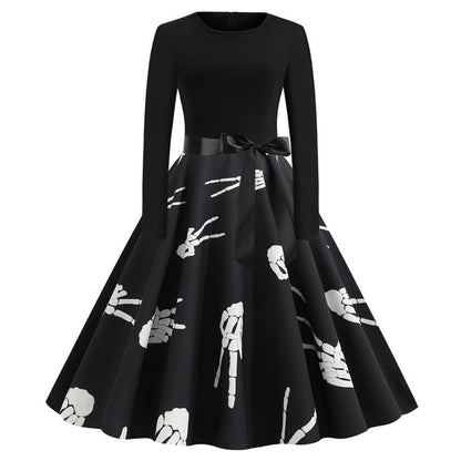 Crew Neck Halloween Dress For Women