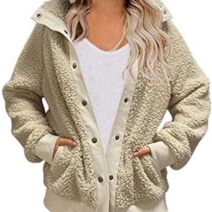 New Autumn And Winter Loose Wool Women Cardigan