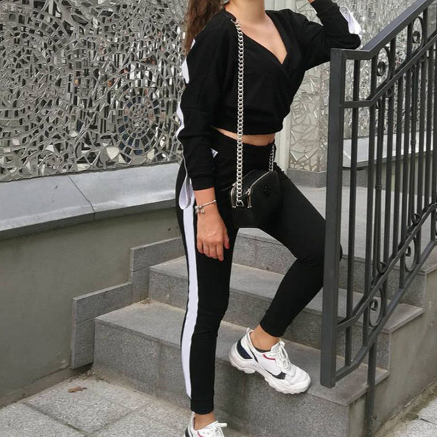 Velvet Top And Pants Wholesale Women Tracksuit