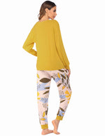 Love Print Homewear Long Sleeve Pajamas Sets Wholesale Loungewear