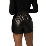 Sexy PU Leather High Waist Slim Shorts Solid Color Wholesale Clothing For Women
