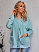 Fashion Solid Color Casual Women Coat Wholesale Cardigan