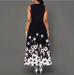 Floral Print Sleeveless Wholesale Swing Dresses for Summer