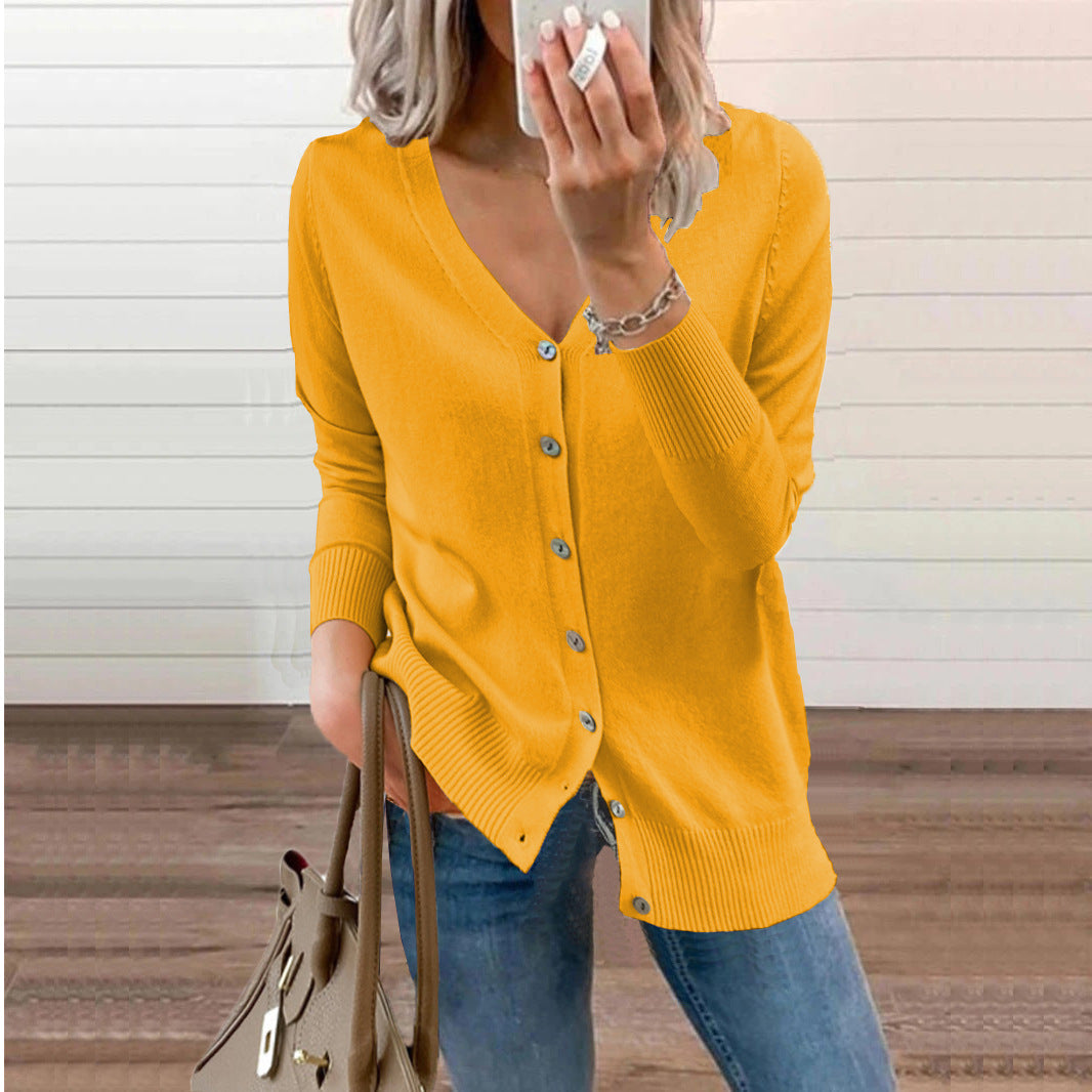 Wool Jumper V-Neck Jumper Jacket Women Wholesale