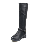 All-Match Simple Retro Flat Knight Boots Wholesale Women Shoes