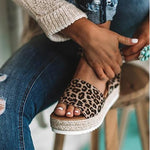 Print & Plain Fashion Beach Platform Round Toe Casual Womens Sandals Wholesale Shoes