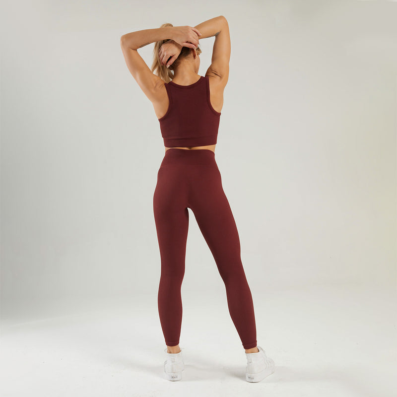 Seamless Knitting Sports Yoga Wholesale Activewear Two Piece Outfits Women Fitness Sets