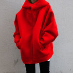 Zipper Hooded Long Fleece Wholesale Womens Sweatshirts