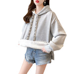 Letter Drawstring Wholesale Thick Women Hoodies
