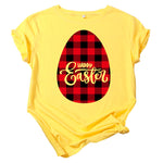 Women Fashion Easter Day Short Sleeve Wholesale T-shirts