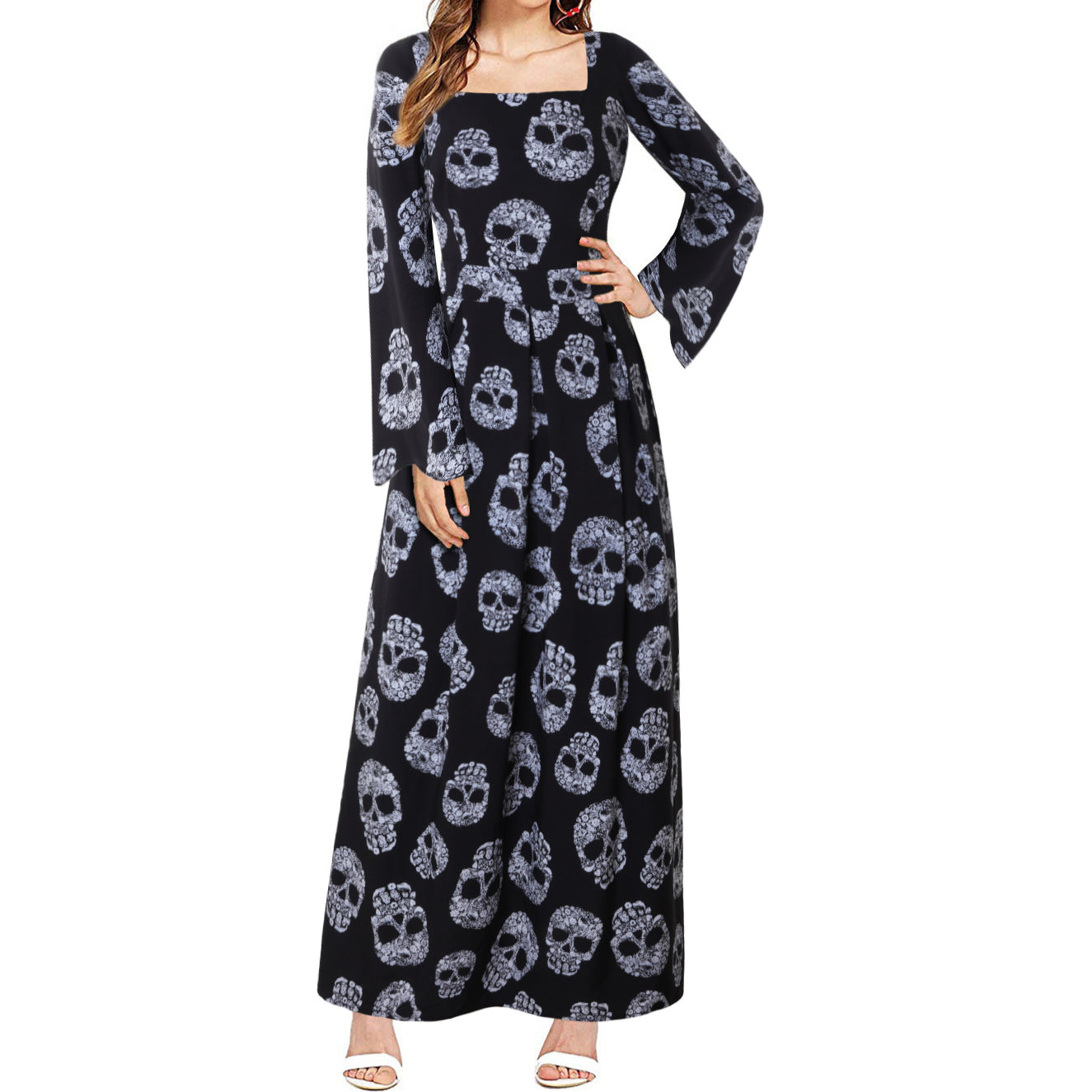 Halloween Costume Skull Dress Women Wholesale