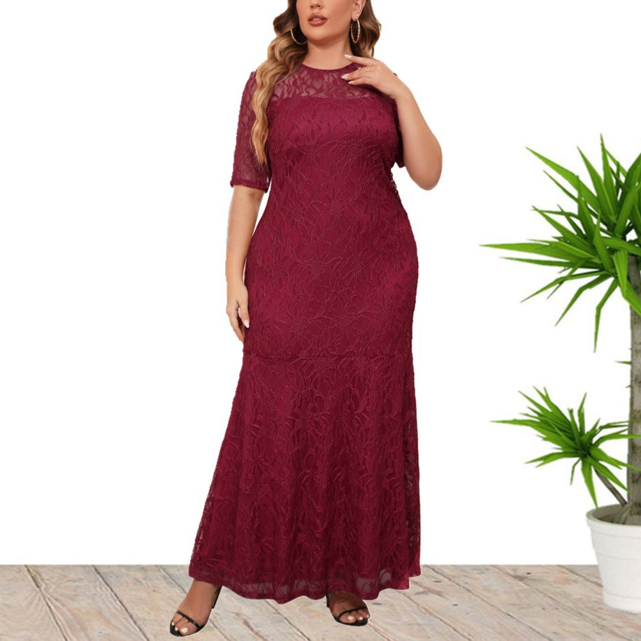 Elegant Evening Gown Bridesmaid Curvy Dresses Wholesale Plus Size Clothing