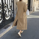 Womens Solid Color Long Jacket Wholesale Coats