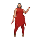 Purity Wavy Bandage Plus Size Two Piece Sets Wholesale For Valentine'S Day