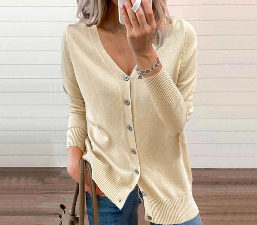 Wool Jumper V-Neck Jumper Jacket Women Wholesale