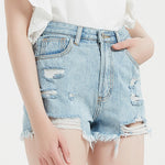 High Waist Ripped Casual Hot Pants Summer Wholesale Denim Shorts