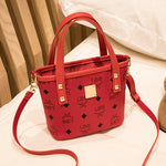 Printed Bucket Bag Tote Bag Lady PU Wholesale Fashion Handbags Trendy