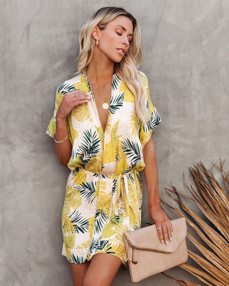 Fashion Printed Loose Short Sleeve Beach Sunscreen Cardigan Wholesale Women Tops