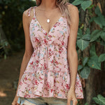 Floral Print Casual Wholesale Tank Tops Trendy Outfits Women Clothing