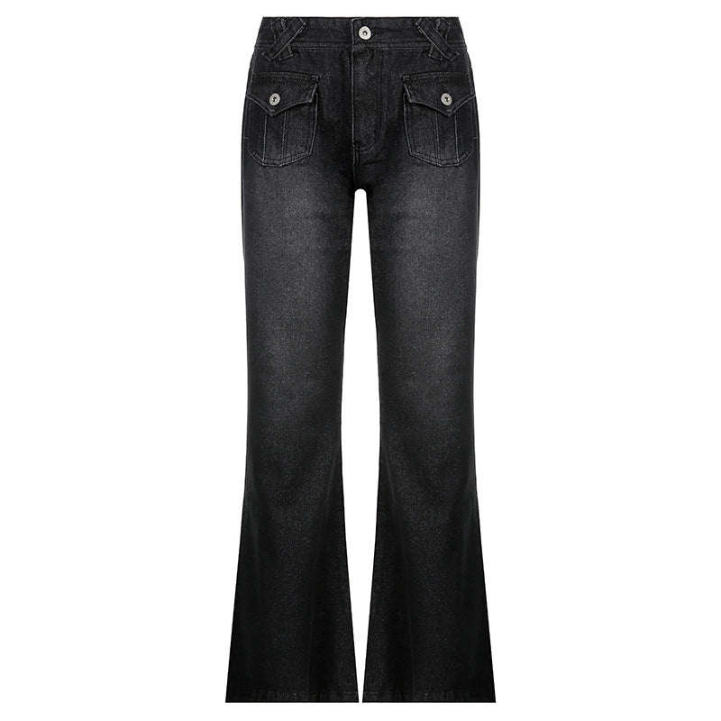 Wholesale Jeans Pants Vintage Style Low Waist Denim Jeans
