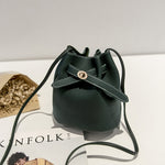 Litchi Pattern Wholesale Fashion Handbags Bucket Shaped One Shoulder Lock Small Bag