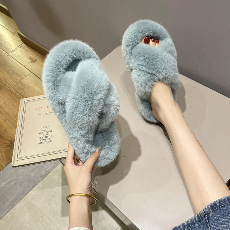 Thickened Crossover Flat-Bottomed Fashion Plush Wholesale Clothing And Shoes