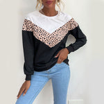 Fashion Crew Neck Long-Sleeve Sweatshirt Wholesale Womens Tops