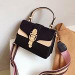 Square Womens Pu Handbag Fashion Retro Color Matching Crossbody Wholesale Bags