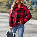 Thick Plaid Fleece Winter Outerwear Wholesale Coats And Jackets