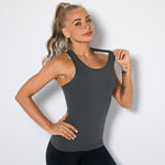 Sports Vest Women Tight Long Fitness Yoga Tank Top Wholesale Activewear Tops