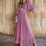 Hollow Swing Vintage Wholesale Maxi Dresses For Valentine'S Day