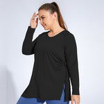 Fitness Long-Sleeve Yoga Sports Hooded Running T-Shirt Wholesale Plus Size Clothing