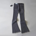 Retro High Waist Flared Pants Denim Trousers Wholesale Jeans For Women
