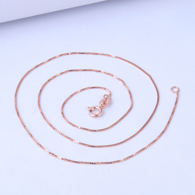 S925 Silver Necklace Simple Fashion Wholesale Women Silver Jewelry Chain