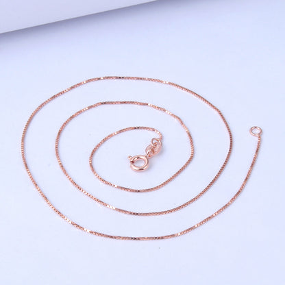 S925 Silver Necklace Simple Fashion Wholesale Women Silver Jewelry Chain