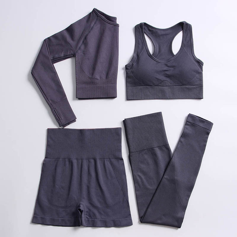 Stretch Fitness Yoga Sports Suit Pure Color