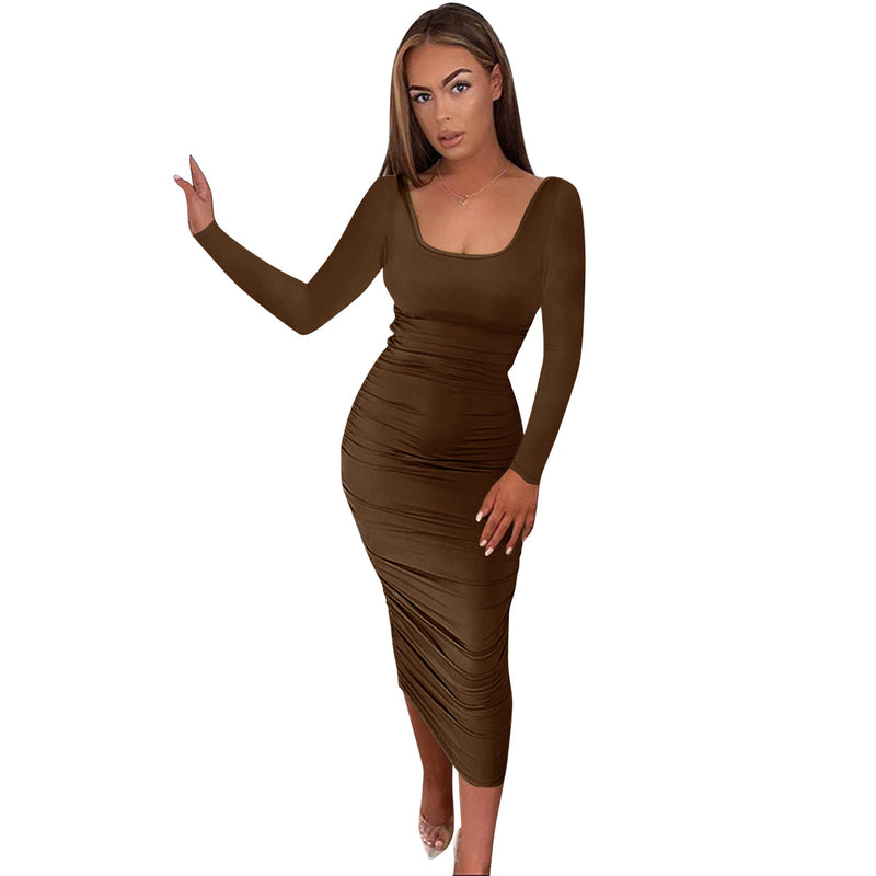 Pleated Wholesale Bodycon Dresses For St. Patrick'S Day