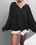 Batwing Sleeve Loose Wholesale Blouse For St. Patrick'S Day