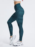 Fashion Print Cross Waist Yoga Pants Fitness Sports High Waist Wholesale Womens Activewear