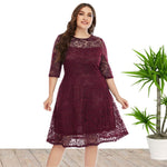 Lace Patchwork Slim Wholesale Plus Size Dresses