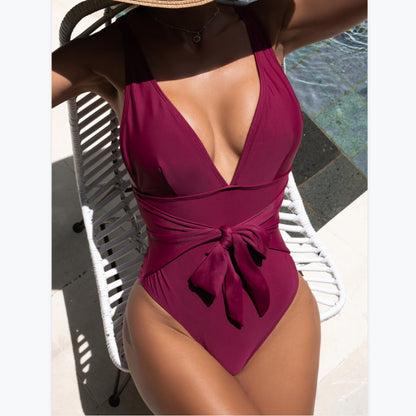 Sexy Strappy One-Piece Bikini Swimsuits Wholesale Womens Swimwear