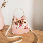 Scarf Decorated Solid Color Wholesale Fashion Handbags Single Shoulder