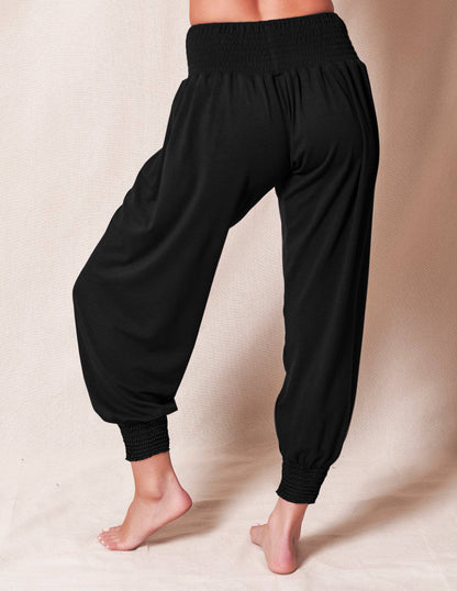 Solid Color Ankle-Tied Harem Pants Loose Casual Sports Womens Yoga Trousers Wholesale