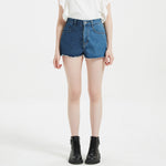 Colorblock Summer Women'S High Waist Hot Pants Trendy Wholesale Denim Shorts