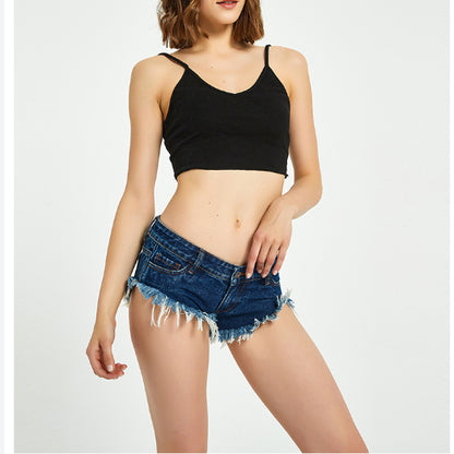 Casual Denim Shorts Frayed Raw Hem Ripped Women Vendors Wholesale Jeans Shorts