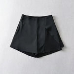 Loose Wide-Leg Mesh High-Waist Culottes Shorts Wholesale Women Pants
