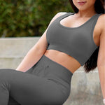 Seamless Sports Yoga Wholesale Activewears Workout Clothes Vest Trousers Sets